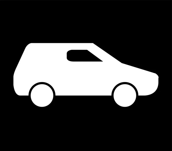 Icon car illustrated on white background — Stock Photo, Image