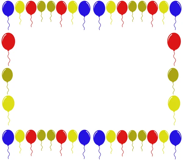 Balões no fundo branco — Fotografia de Stock