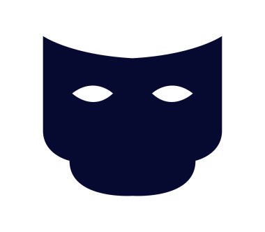 Beyaz arkaplanda karnaval maskesi