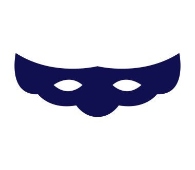 Beyaz arkaplanda karnaval maskesi