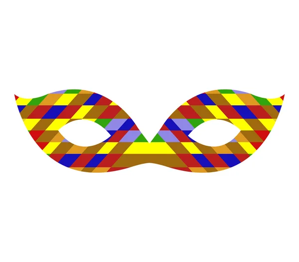 Karnevalová maska na bílém pozadí — Stock fotografie