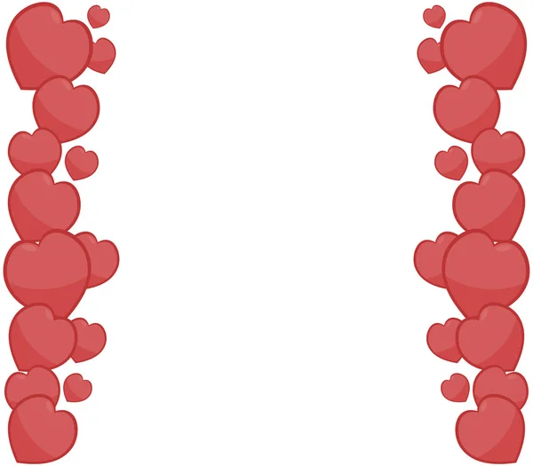Серця Валентина на білому тлі — стокове фото