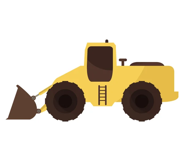 Excavator on white background — Stock Photo, Image