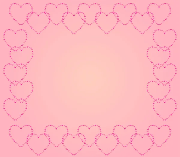Rote Herzen valentines auf weißem Hintergrund dargestellt — Stockfoto