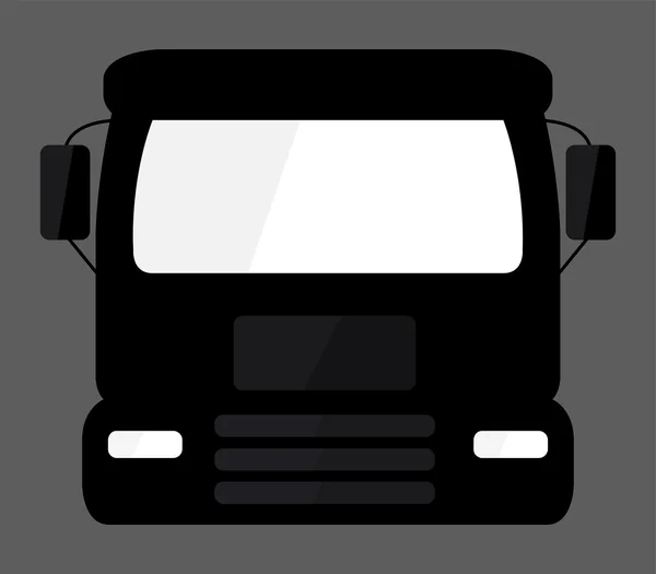 Truck icon shown on a gray background — Stock Photo, Image