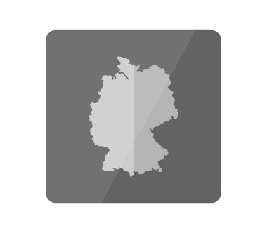 Almanya Haritası düz tasarım