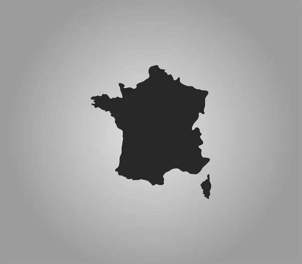 Map icon in france flat design — Stock Photo, Image