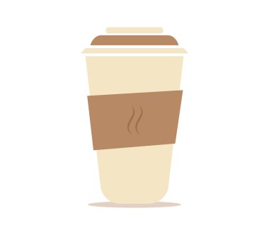 Düz tasarım kahve fincanı