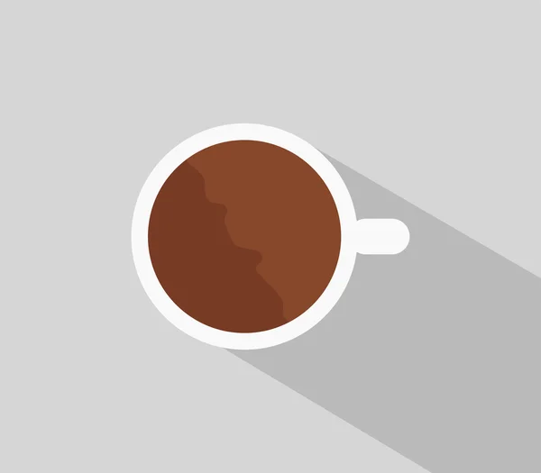 Coffee cup in flat design — Stock Photo, Image