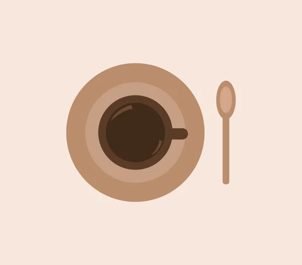 Coffee cup in flat design — Stock Photo, Image