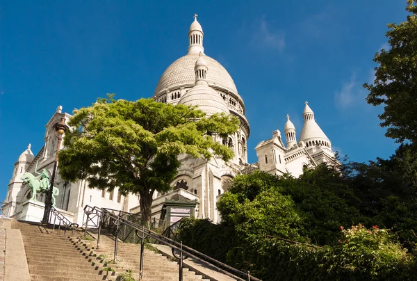 Bazilika sacre coeur, Paříž, Francie. — Stock fotografie