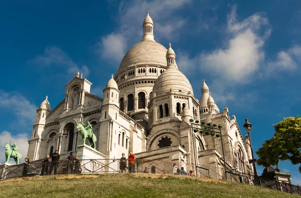 Bazilika sacre coeur, Paříž, Francie. — Stock fotografie