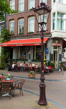 Geleneksel Hollanda café de Doelen, Amsterdam.