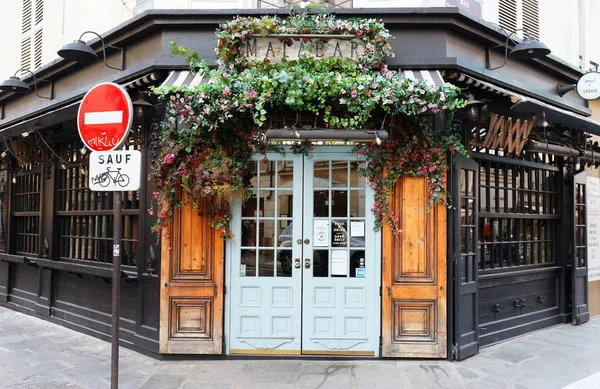 Παρίσι Γαλλία Νοεμβρίου 2020 Παραδοσιακό Γαλλικό Εστιατόριο Malabar Βρίσκεται Κοντά — Φωτογραφία Αρχείου