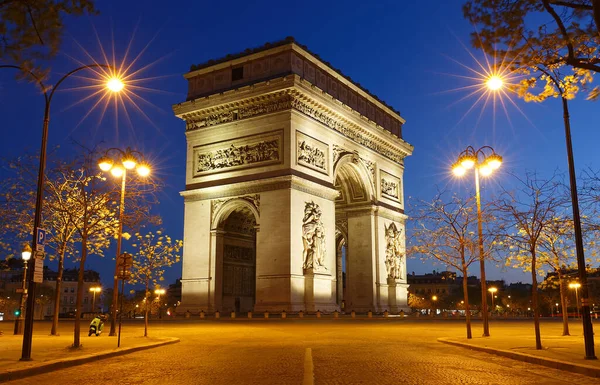 Arco Del Triunfo Uno Los Monumentos Más Famosos París Honra —  Fotos de Stock