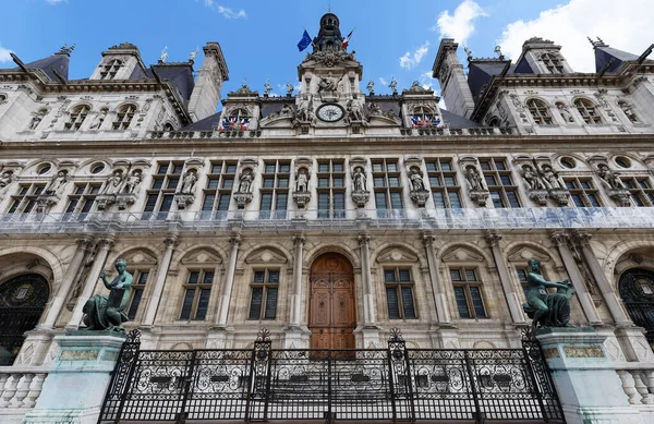 Paris Das Rathaus Place Hotel Ville Schönes Pariser Monument Paris — Stockfoto