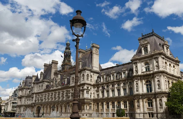 Paris Das Rathaus Place Hotel Ville Schönes Pariser Monument Paris — Stockfoto