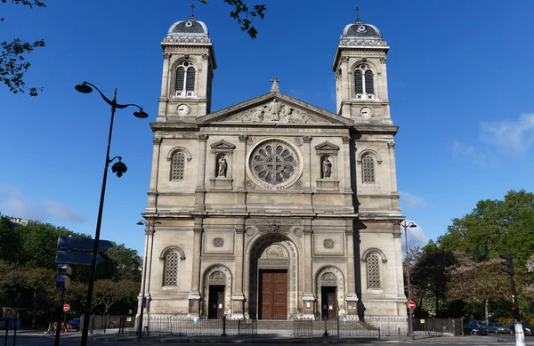 Kyrkan Saint Francois Xavier Sett Utifrån Boulevard Des Invalides Paris — Stockfoto
