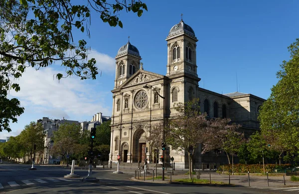 Kerk Van Saint Francois Xavier Vanaf Boulevard Des Invalides Parijs — Stockfoto