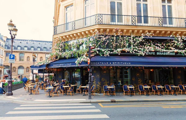 Paris França Maio 2021 Musset Tradicional Café Francês Localizado Centro — Fotografia de Stock