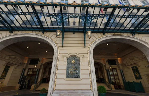 Parigi Francia Luglio 2021 Grand Hotel Intercontinental Situato Fronte Teatro — Foto Stock