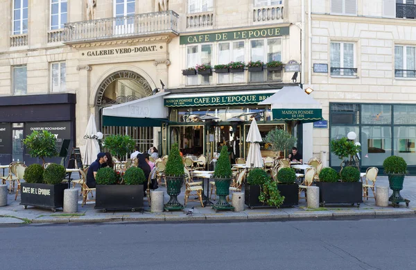 Paris França Julho 2021 Vista Vintage Paris Cafe Belle Epoque — Fotografia de Stock