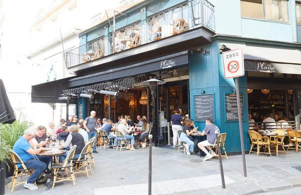 Paris Frankreich September 2021 Das Traditionelle Französische Café Plume Der — Stockfoto