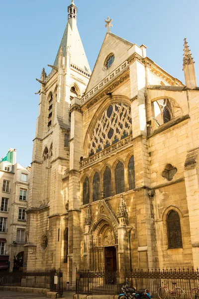 De kerk van Saint Severin, Paris, Frankrijk. — Stockfoto