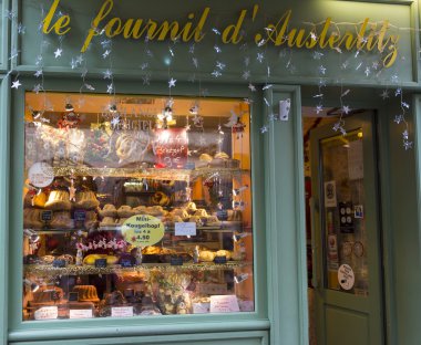 Ekmek ve pasta salonu Le fournil d'Austerl Noel dekorasyon