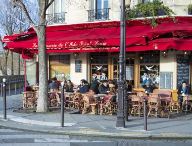 Brasserie de l'Ile saint Louis, Paris, Fransa.