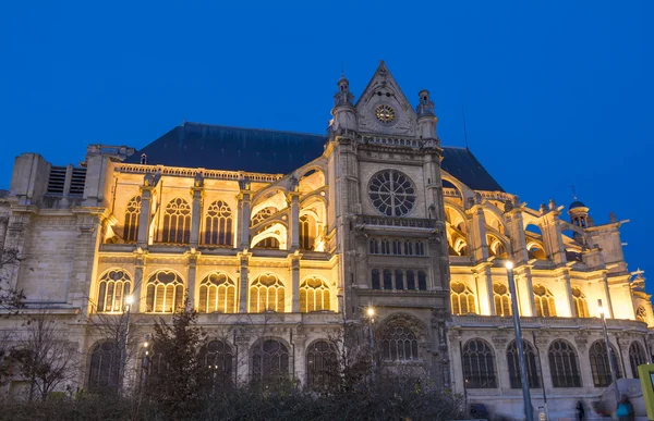 A templom Saint Eustache este, Párizs, Franciaország. — Stock Fotó