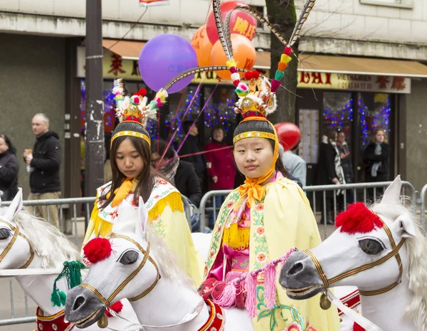 Parada de Anul Nou Chinezesc, Paris, Franța . — Fotografie, imagine de stoc
