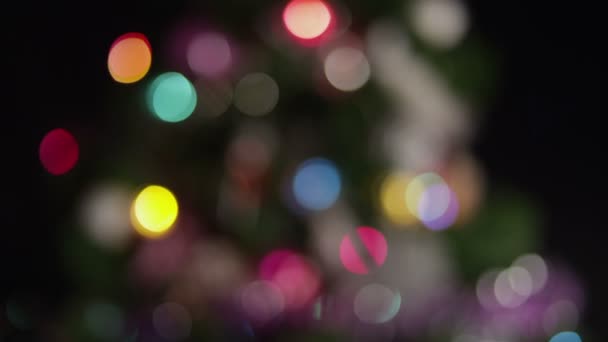 Desocus árbol de navidad — Vídeos de Stock