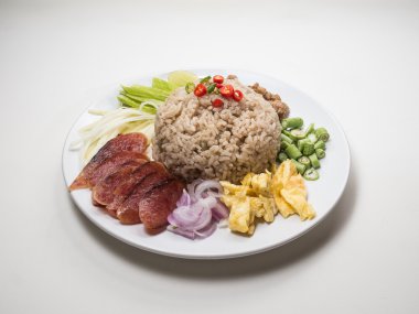 Pirinç ve karides ezmesi.