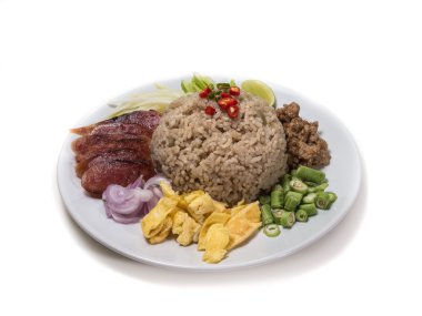 Pirinç ve karides ezmesi.