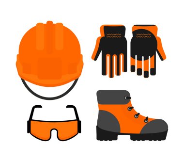 Set of protectiv work wear clipart