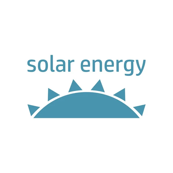 Énergie verte logo soleil — Image vectorielle