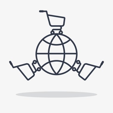 Küresel alışveriş simgesi