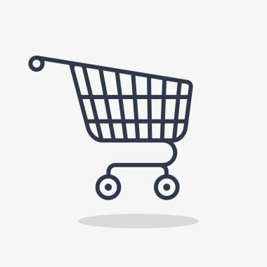 alışveriş sepeti izole