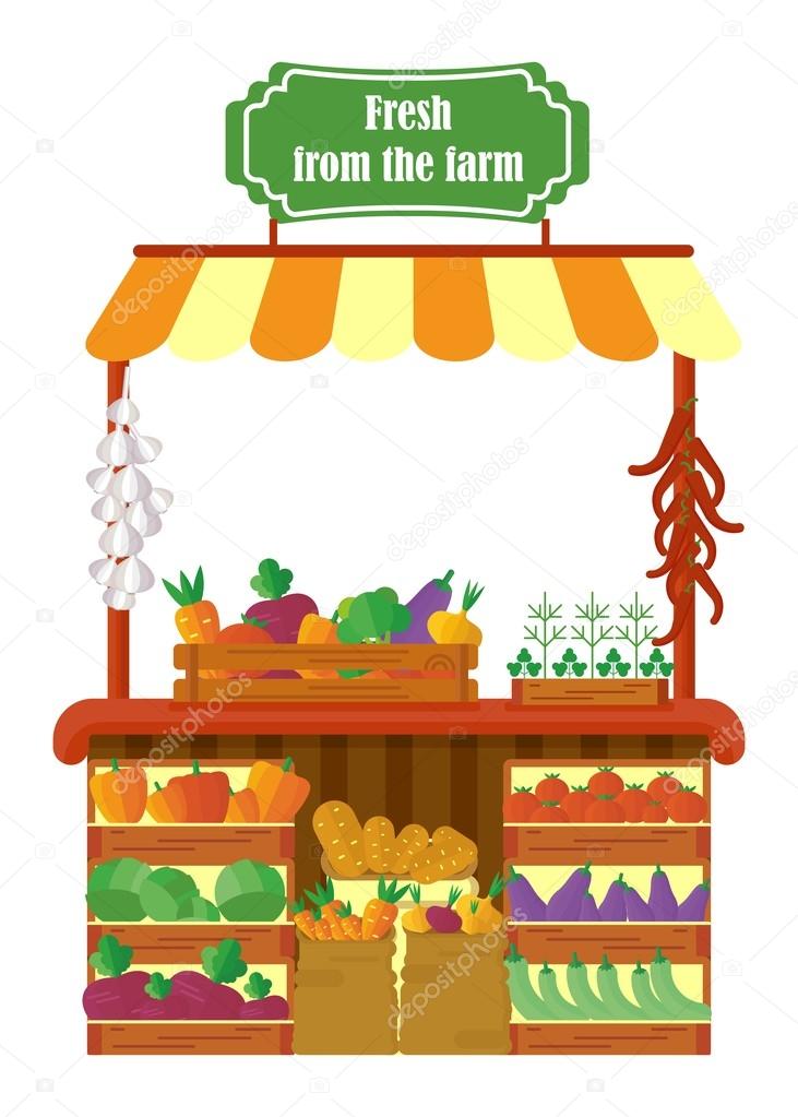 Local farmer produce shop Stock Vector Image by ©quarta #116033736