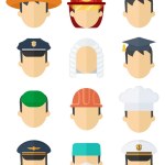 Different Profession Hats — Stock Vector © vectomart #5163460