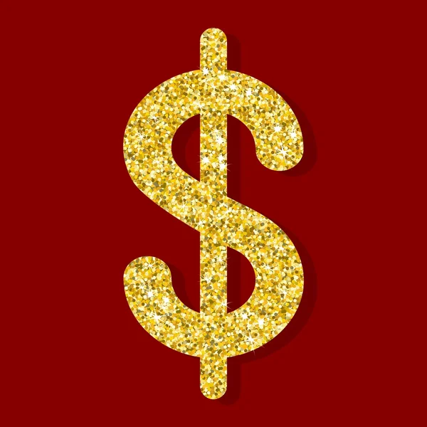 Moneda figura dorada — Vector de stock