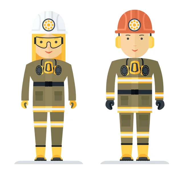 Profession coal miner — Stock Vector