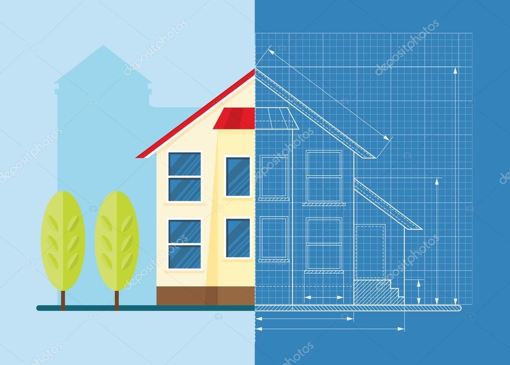 Dom Rysunku Technicznego Grafika Wektorowa Quarta 116694822