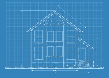 teknik çizim ev planı