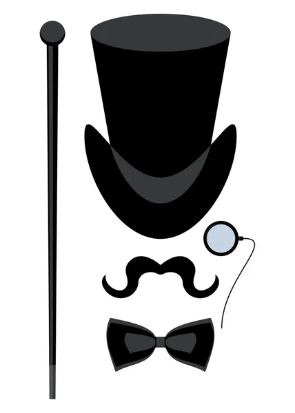 Top hat isolated — Stock Vector