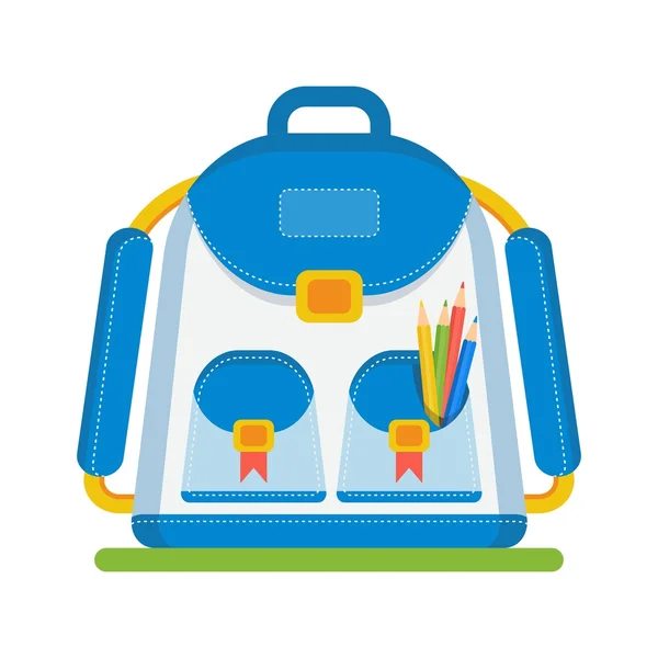 Цвет сумка школы — стоковый вектор