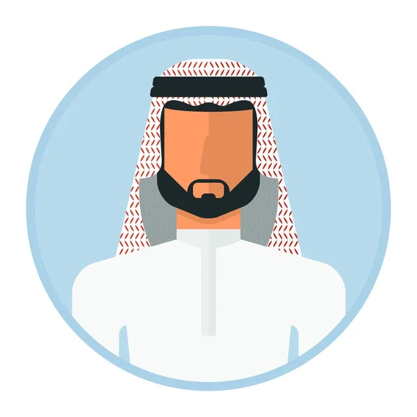 Hombre árabe musulmán — Vector de stock