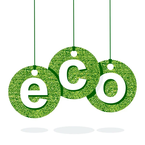 Eco green list — Wektor stockowy