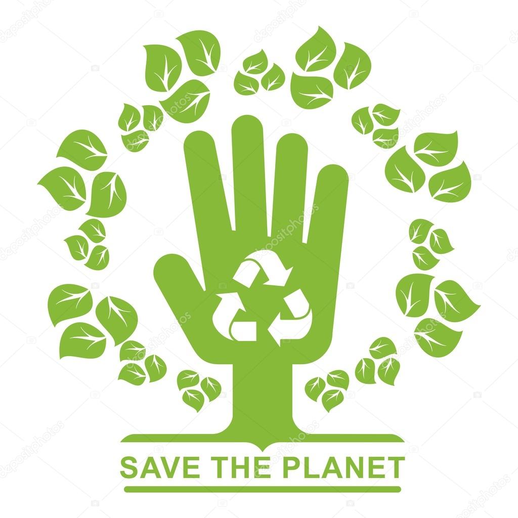 Vector recycle logo. Elements for sites, advertising brochures, flayers, posters and info graphics. Flat cartoon vector illustration. Objects isolated on a white background.